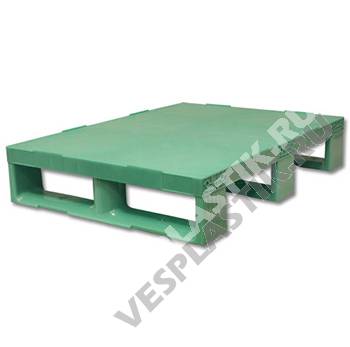 Пластиковый паллет сплошной PE 680 цветной