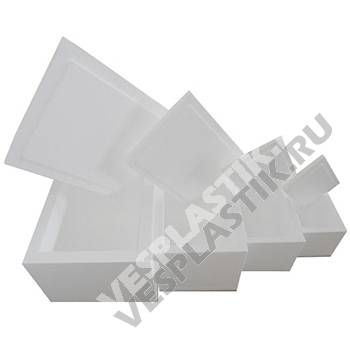 Термоконтейнер из пенопласта 400x300x300, стенки 30 мм, объем 19л.