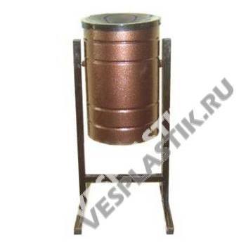 Урна металлическая с крышкой, 20л. №1
